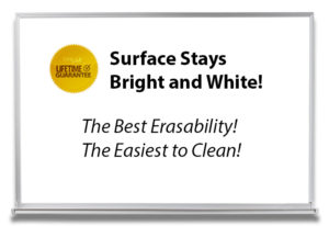 whiteboard with dry erase surface that stays white