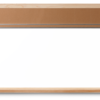 maple wood narrow framed whiteboard with cork panel, Style C