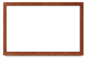 wide cherry wood framed marker board
