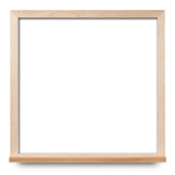 4x4 whiteboard, narrow maple frame