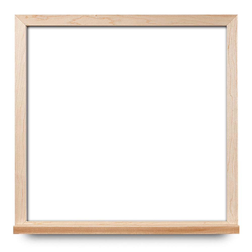 Narrow Maple Framed Whiteboards - Magnetic Surface