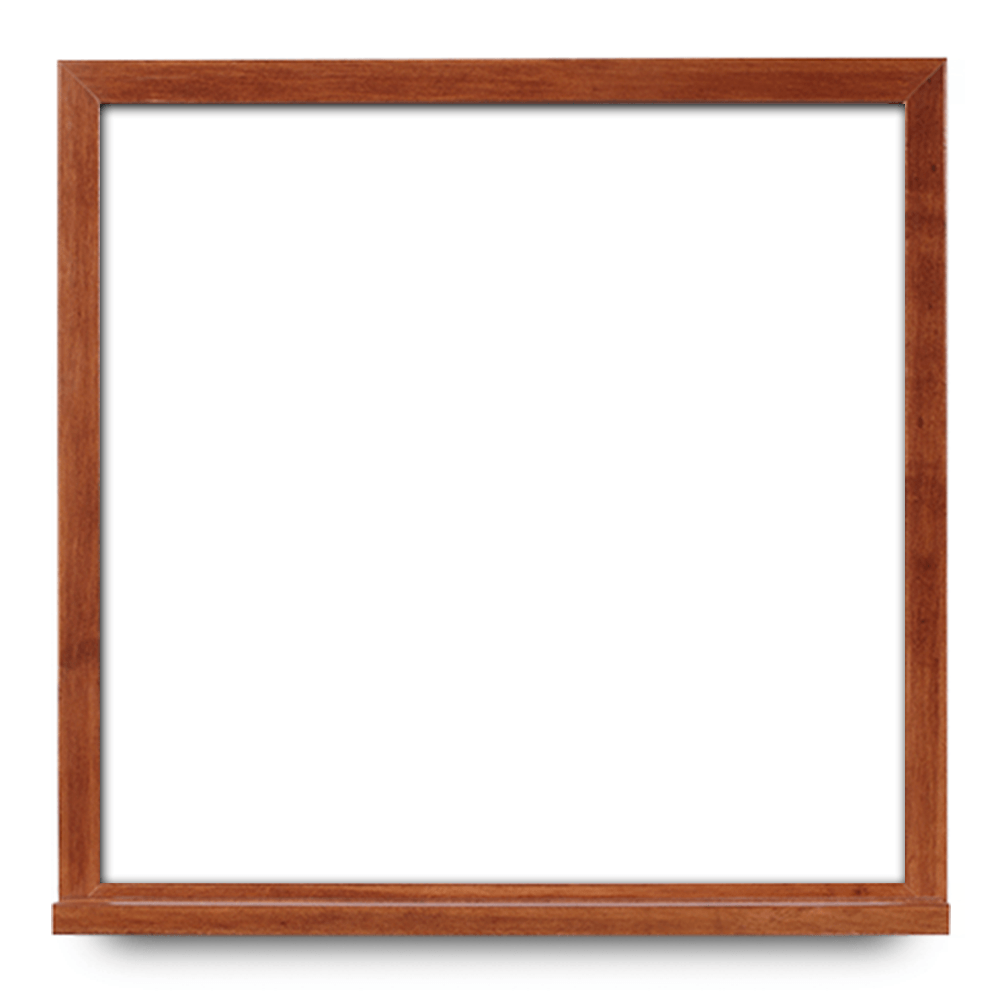Whiteboards with Narrow Cherry Wood Frame