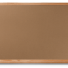 rectangular cork bulletin board, narrow oak frame