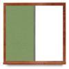 4x4 whiteboard with grass colored cork