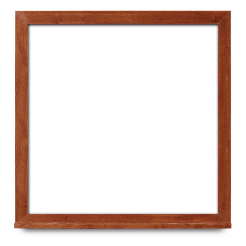 1.5x2-foot whiteboard with wide cherry frame