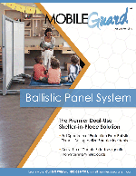 MobileGuard ballistic whiteboard barrier
