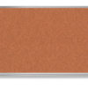 4x12 cork bulletin board, cinnamon colored cork, aluminum frame