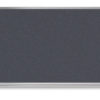 4x12 cork bulletin board, slate colored cork, aluminum frame