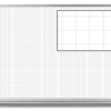 1-inch ghost grid whiteboard with inset view of grid, 4x6, 4x8