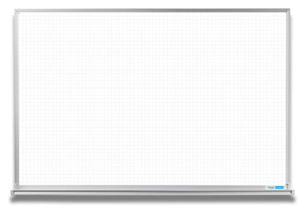 whiteboard with 1-inch ghosted grid, 4x6, 4x8