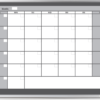one month calendar whiteboard, 3x4, gray color