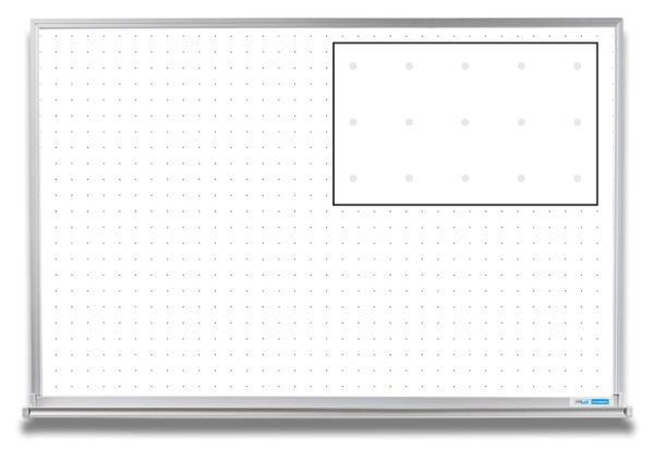 2-inch ghost dot whiteboard inset view 4x6 4x8
