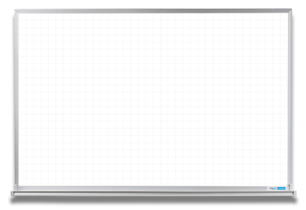 whiteboard with 2-inch ghosted grid pattern, 4x6, 4x8 frame