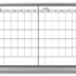 2-Month Dry Erase Calendar Board - B&W - Magnetic