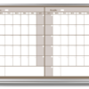 2-month whiteboard calendar 2x3 beige