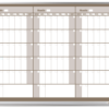 3-month calendar whiteboard, beige, 3x4 aluminum frame