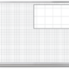 3x4 whiteboard with 1-inch ghost grid