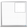 4x4 whiteboard with 1-inch ghost dot pattern