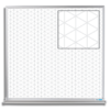 4x4 whiteboard with 2-inch ghost isometric grid
