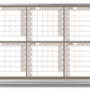 6-month calendar whiteboard, beige, 4x6 and 4x8 aluminum frame