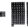 dry erase calendar date - month magnets