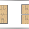 basketball coaching whiteboard - 3x4 frame