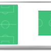 soccer field coaching whiteboard - 4x6 frame