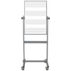 double sided, portable whiteboard with music staves on one side, 36x24 inch surfaces