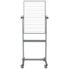 portable whiteboard with penmanship lines on one side, 36x24 inch surfaces