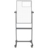 rolling whiteboard with 2-inch ghost grid printed on each side; 36x24