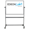 portable whiteboard on casters, double sided, with 36x48 dry erase surfaces