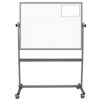 portable whiteboard with 1-inch ghost dot grid printed on both sides, 36x48 inch surfaces