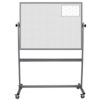 portable whiteboard with 1-inch ghost isometric grid printed on both sides, 36x48 inch surfaces