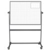 rolling whiteboard with 2-inch ghost grid printed on each side; 36x48
