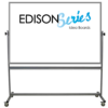 rolling whiteboard, double sided, 48x72 dry erase surfaces