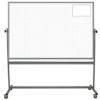 portable whiteboard with 1-inch ghost dot grid printed on both sides, 48x72 inch surfaces