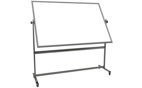 flippable, mobile whiteboard, 48x72 inch surfaces, on casters