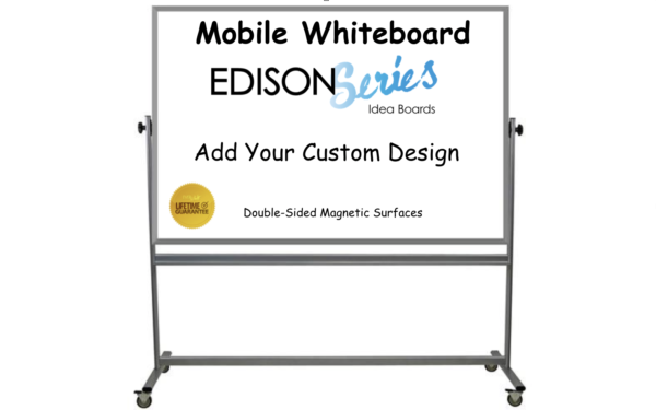 Custom Printed Portable, Rolling Whiteboards
