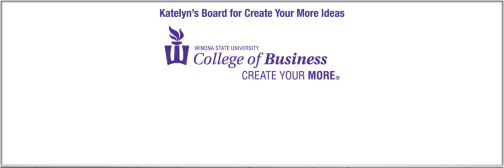 custom printed College of Business idea whiteboard