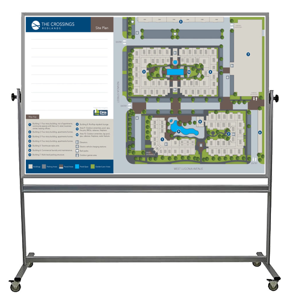 custom printed residential development site plan custom printed whiteboard