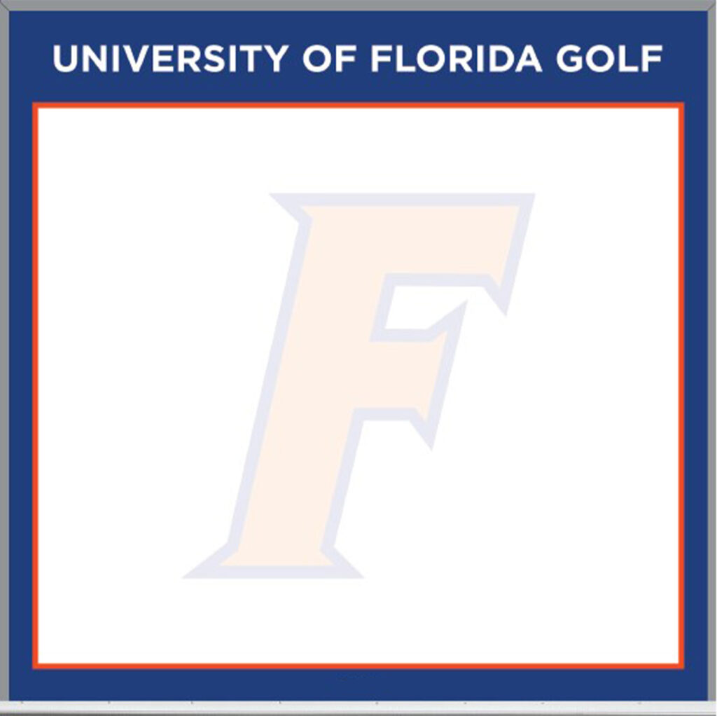 University of Florida Golf Custom Printed Whiteboard