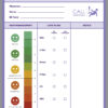 3x2 emergency room whiteboard - pre-printed, purple background, add your logo
