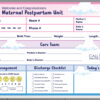 2x3 maternity room whiteboard - pre-printed, pink and blue background