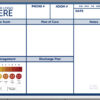 rehabilitation tracking whiteboard - custom printed