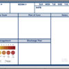 rehabilitation tracking whiteboard - printed