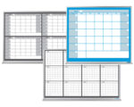 whiteboards pre-designed with calendar graphics