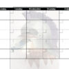 high school calendar whiteboard - custom printed