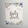 baby shower stick-on dry erase surface; custom designed
