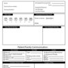 Indiana University Health patient care chart - stick-on dry erase surface