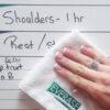 stick-on dry erase surface that is easy to wipe clean